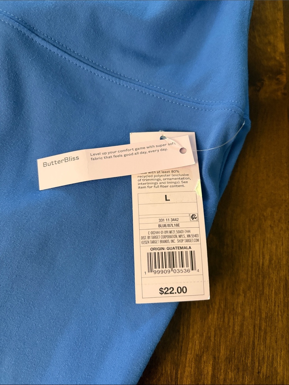 wild fable ButterBliss Buttery Soft Blue Women's Flare Leggings NWT Large - Picture 2 of 4